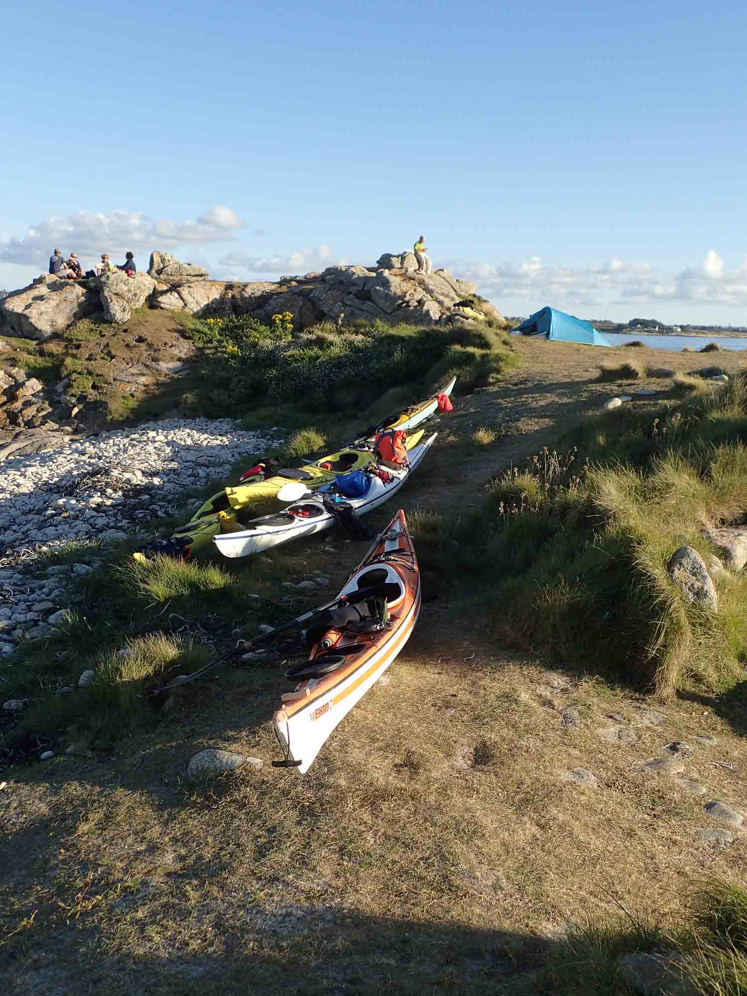 Kayak de mer dans les abers.