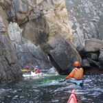 Navigation en rase cailloux en kayak de mer