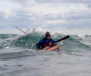 Kayak de mer dans les courants