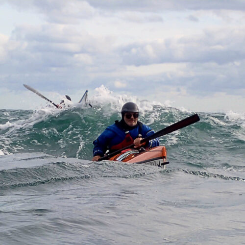 Kayak de mer dans les courants