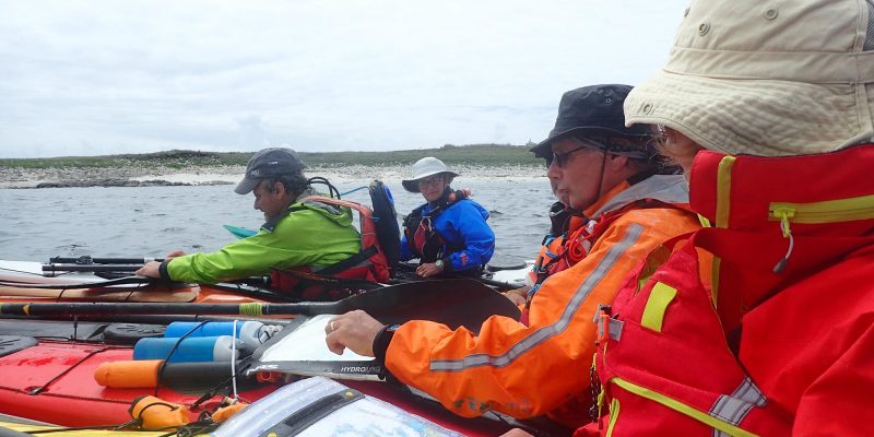 Calcul de navigation sur l'eau en kayak de mer